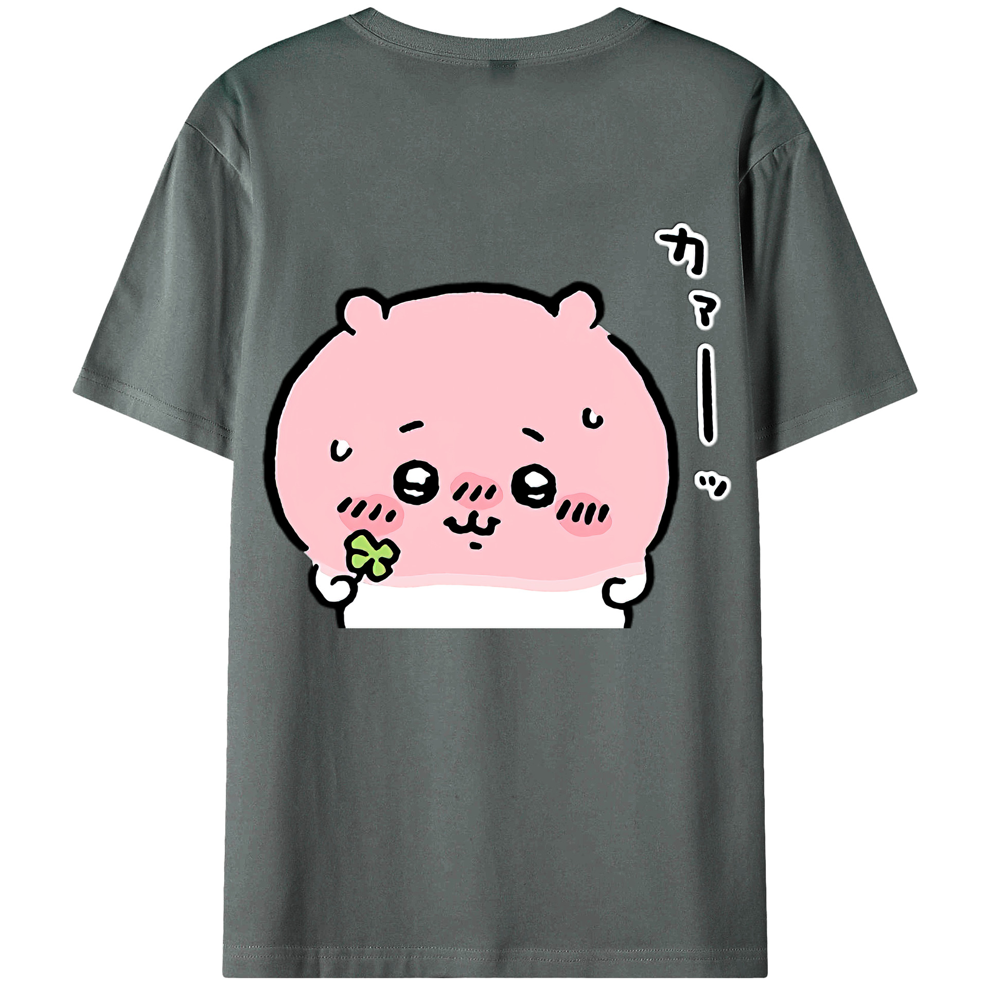 （画像用） ちいかわ ちいかわ Chii-kawa chiikawa 綿100％半袖Tシャツ（背面プリント）